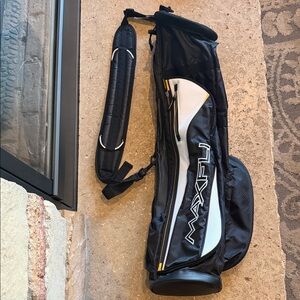 Maxfli Black & White Golf Bag Carry Shoulder Strap Lightweight